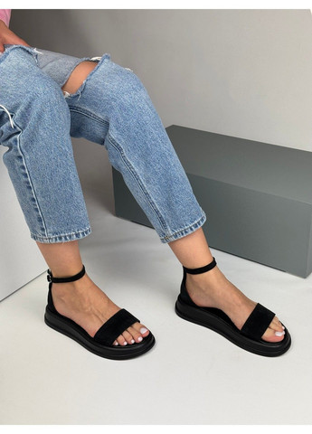 345 Босоніжки Замшеві Чорні Mermaid (335365749)