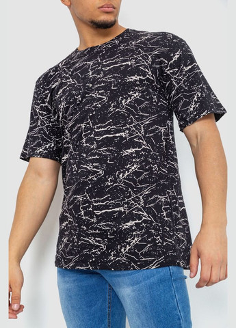 Черная футболка мужская с принтом Ager 219R020