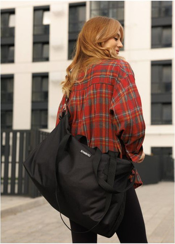 Жіноча спортивна тканинна сумка Чорна (29240502236) Sambag (366091874)