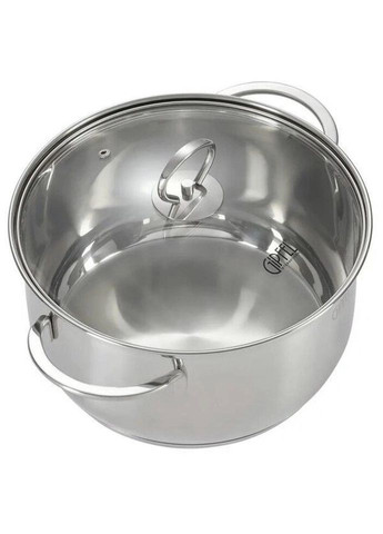 Кастрюля с крышкой Sofia GP-2319 24 см 5.8 л серебристая Gipfel (335972596)