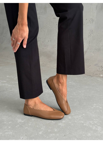 Женские балетки рыжие «орех» | рыжие (353601928)