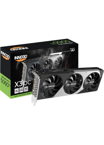 Видеокарта GeForce RTX5060 Ti X3 OC 8GB GDDR7 128bit (N506T3-08D7X-193075L) Inno3D (345562671)