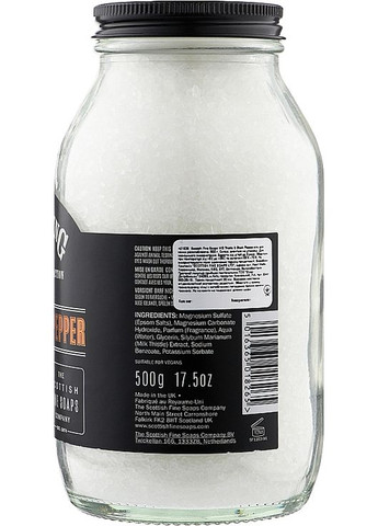 Сіль для ванн Men`s Grooming Thistle & Black Pepper Bath & Muscle Soak 500g (421595-54711) Scottish Fine Soaps (368611285)
