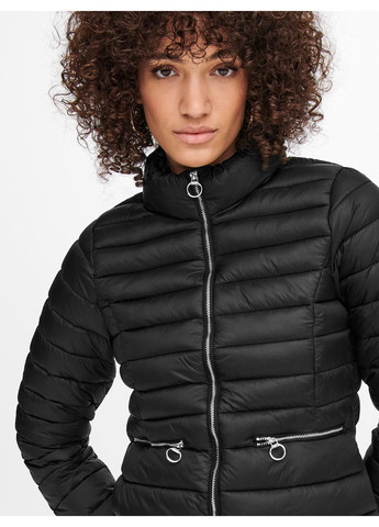 Чорна демісезонна демісезонна куртка жіноча чорна,розмір м Only