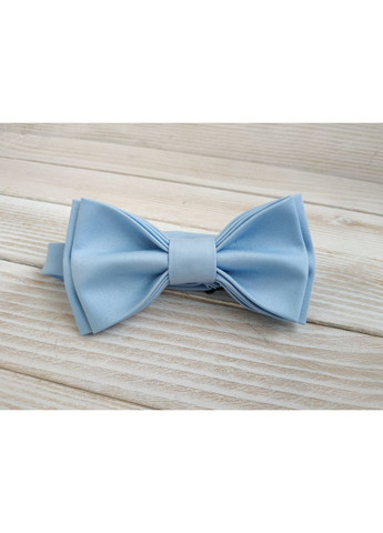 Краватка метелик блакитна однотонна з нагрудною хустинкою Major Style (366036894)