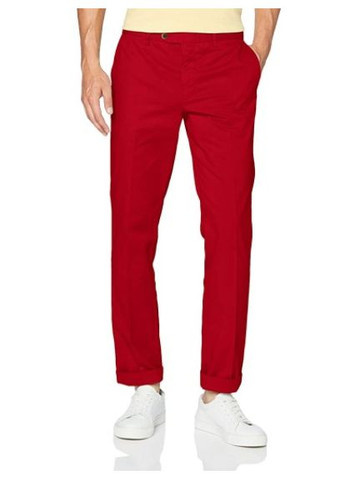 Красные демисезонные брюки Hackett