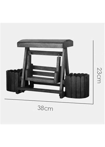 Підставка для квітів з дерева Пінедас венге (ЦВП-009512) No Brand (328228271)