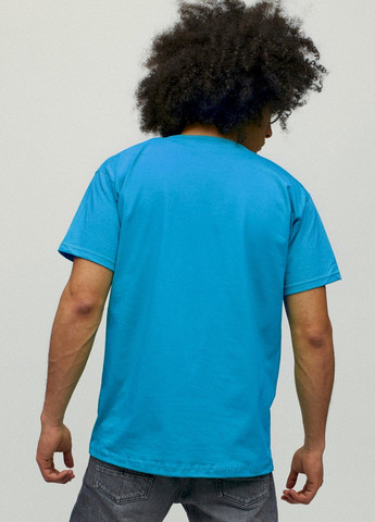 Светло-синяя футболка мужская YAPPI