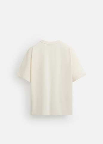 Молочная футболка Zara