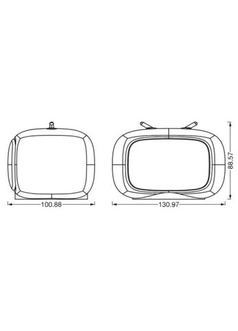 Ночник NIGHTLUX TOUCH LED 2,5W Retro TV, micro-USB, RGBW (4058075602137) Ledvance NIGHTLUX TOUCH LED 2, 5W Retro TV, micro-USB, RGBW (367830266)