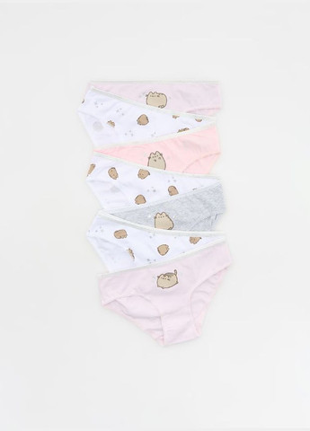 Белый комплект белья 7 трусиков и 3 топа Reserved