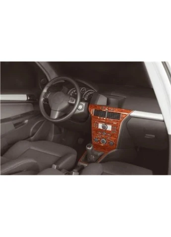 Накладки на панель Титан для Opel Astra H 2004-2013 гг Meric (391765922)