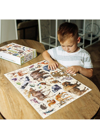 Пазл Монтессорі Лісові тварини, 200 елементів Dodo (364689277)