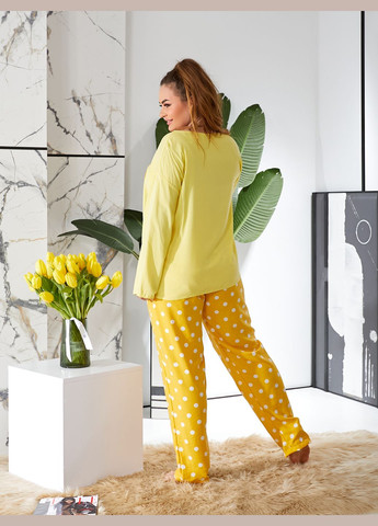 Затишна та стильна жіноча піжама на бавовняній основі (домашній костюмчик) Tailer (284283211)