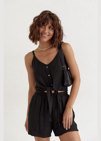 Жіночий костюм із шортами та топом на зав'язках Liton (296658536)