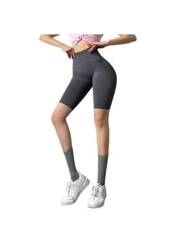 Велосипедки-шорты женские бесшовные с пуш-ап 18664 S серые Fashion (336874108)