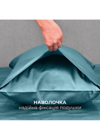 Набір постільної білизни полуторний підковдра 145х215 см + 2 наволочки 50х70 см преміум сатин бавовна IDEIA (364122435)