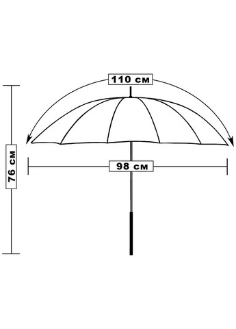 Зонт-трость L2240-01 механический Разноцветный Три Слона (293815235)