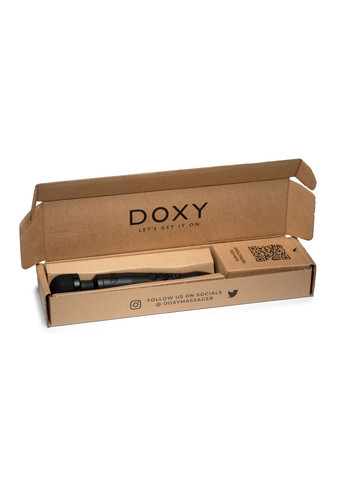 Вибромассажер DOXY3 USB-C Massager MATTE BLACK - CherryLove Doxy (366962615)