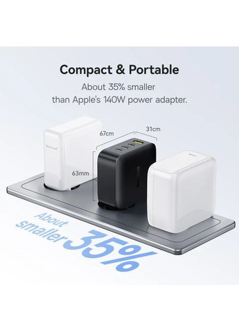 Зарядний пристрій EnerFill FH11 GaN E0121J Black Baseus (365807224)