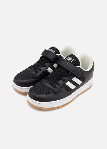 Черные кеды на платформе для мальчика цвет черный цб-00265174 Yuki