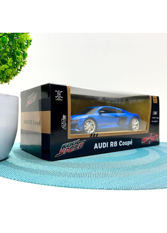 Машинка на радіокеруванні Ауді 1:24 з гумовими колесами та підсвічуванням Синя (2405) No Brand (365807440)