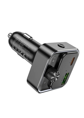 FM-трансмиттер модулятор E81 (USB/Type-C PD30W/3A QC3.0) BT FM transmitter Черный Hoco (361078891)