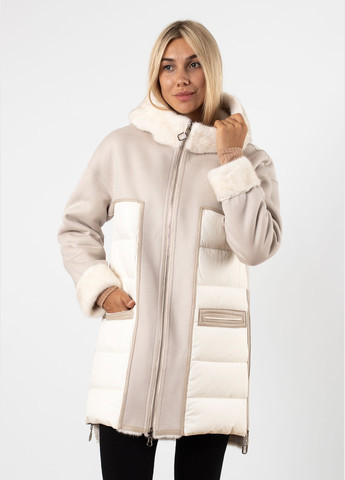 Молочный зимний Пуховик MissLynx