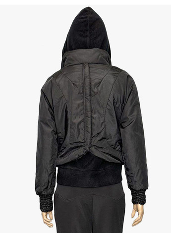 Черная демисезонная женская демисезонная куртка двойка fv-111708-1 черный Forza Viva