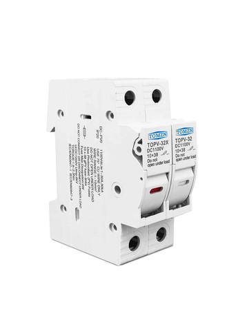 Держатель предохранителей TOPV-30 2P LED 1100V DC для солнечных панелей PV систем Tomzn (368788594)