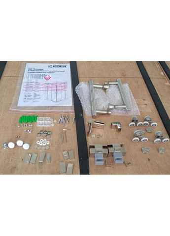 Душова кабіна без піддону SR SC03-90x90x200-TR-02 прозоре скло Easy Clean 6мм SS Color (KR5680) KOER (369932902)