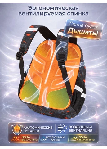 Шкільний ортопедичний рюкзак SH1-12 набір 7 в 1 для хлопчика 1-4 клас 122-142 см Спортивний автомобіль Sunny Happy (402337677)