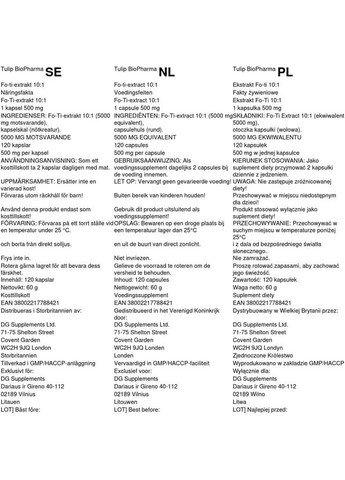Горец многоцветковый (FoTi) 5000 мг Tulip – 120 капсул Biopharma (299717607)