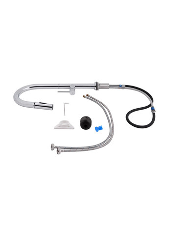 Смеситель для кухни Lenicka с выдвижным изливом QTLEN9138103UC Chrome Qtap 9138103UC (323485630)
