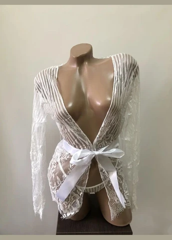 Женский миниатюрный халат накидка с трусиками. No Brand (318066675)