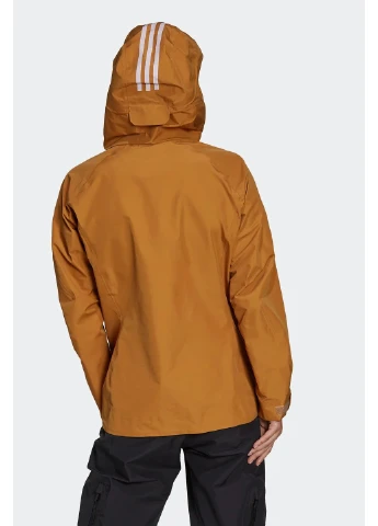 Світло-коричнева жіноча куртка дощовик adidas Terrex Techrock GORE-TEX