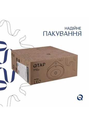 Раковина Leo 380x360x130 White QT11115010WN Qtap (392251830)