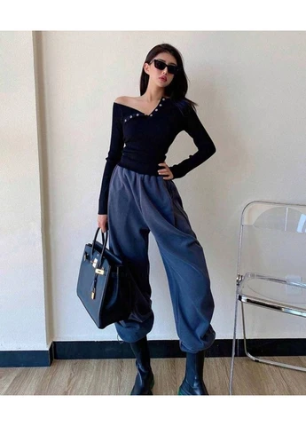 Женские брюки oversize No Brand (374486531)