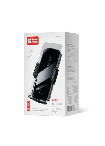 Бездротовий зарядний пристрій СolorWay FlameGrip 15W Black (CW-CHAW070Q-BK) Colorway (389234125)