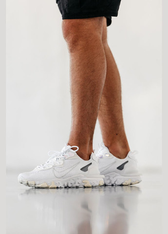 Білі Осінні кросівки чоловічі nike react vision white | найк реакт вісіон білі No Brand