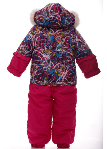 Комбінезон для дівчинки Трансформер на холлофайбері Рюша малиновий 92 см (28692) BABYKROHA (297199157)