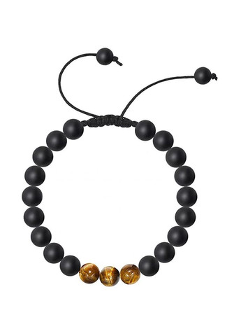 Браслет із шунгіту та тигрового ока на стяжці (80041) Hemst (301071208)