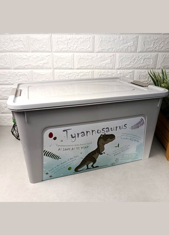 Великий контейнер із кришкою для зберігання 27л Smart Box Динозавр Алеана (304546791)