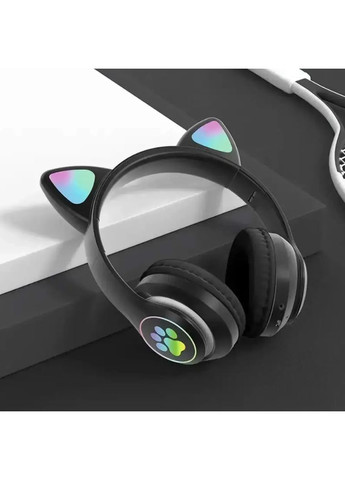 Бездротові навушники з вушками, STN-28, Чорний / Bluetooth навушники / Дитячі навушники з підсвічуванням No Brand (357226550)