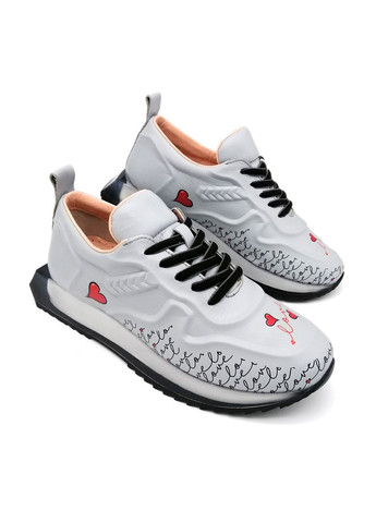 Кожаные серые кроссовки . Bengzo Baldini серые демисезоны (341090061)