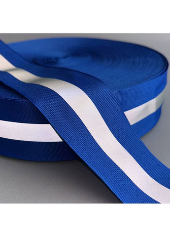 На метраж лента-тесьма светоотражающая 5см, электрик Plus-plus (353393225)