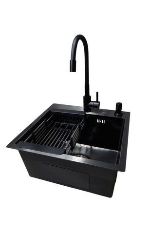 Комплект кухонної мийки Handmade PVD чорна HS45*40 (3.0/1.0 мм) Kraft (362209912)