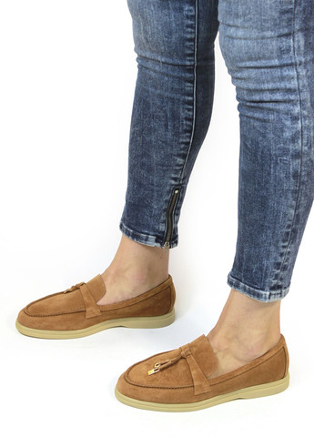 It-Girl Лофер лофери охра з натуральна замша, — демісезон (302735646)