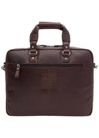 Сумка портфель через плечо для мужчин из натуральной кожи для документов А4 для ноутбука Коричневый 40590 Ashwood (361660274)