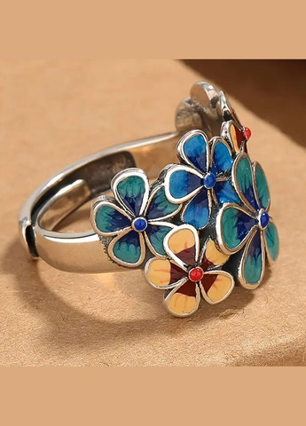 Вінтажне кільце етно стиль з регульованим розміром. Біжутерія No Brand (334010965)